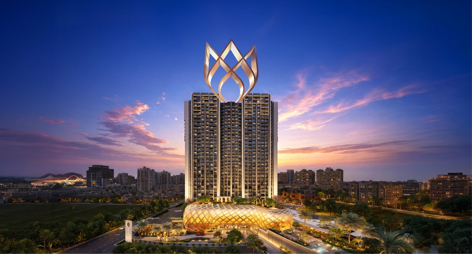 Raymond The Address By GS Wadala — aerial render